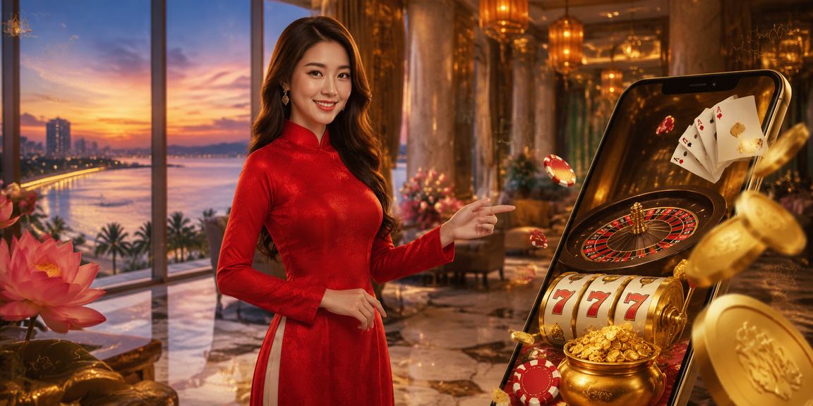 Giao diện ứng dụng di động với trang casino tại Đà Nẵng